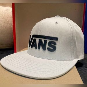 VANS DROP V SNAPBACK HAT - ice blue